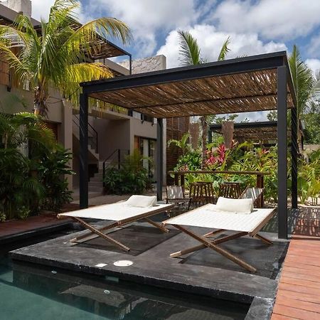 Ferienwohnung Lujoso Departamento Boho-Chic Con Alberca Privada Tulum Exterior foto