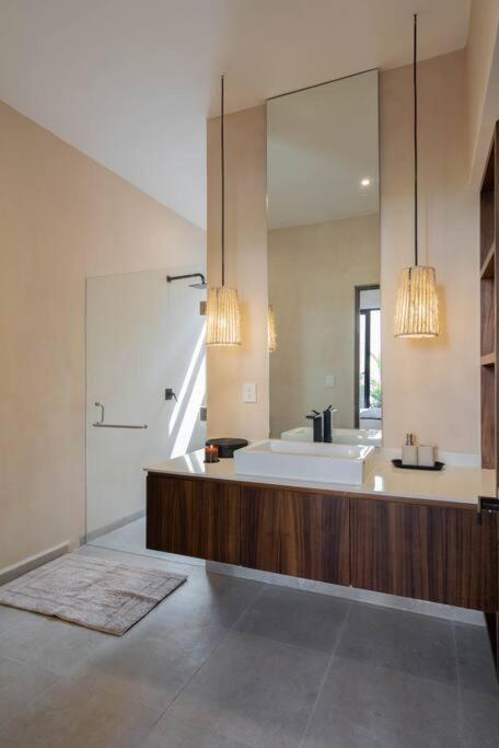 Ferienwohnung Lujoso Departamento Boho-Chic Con Alberca Privada Tulum Exterior foto