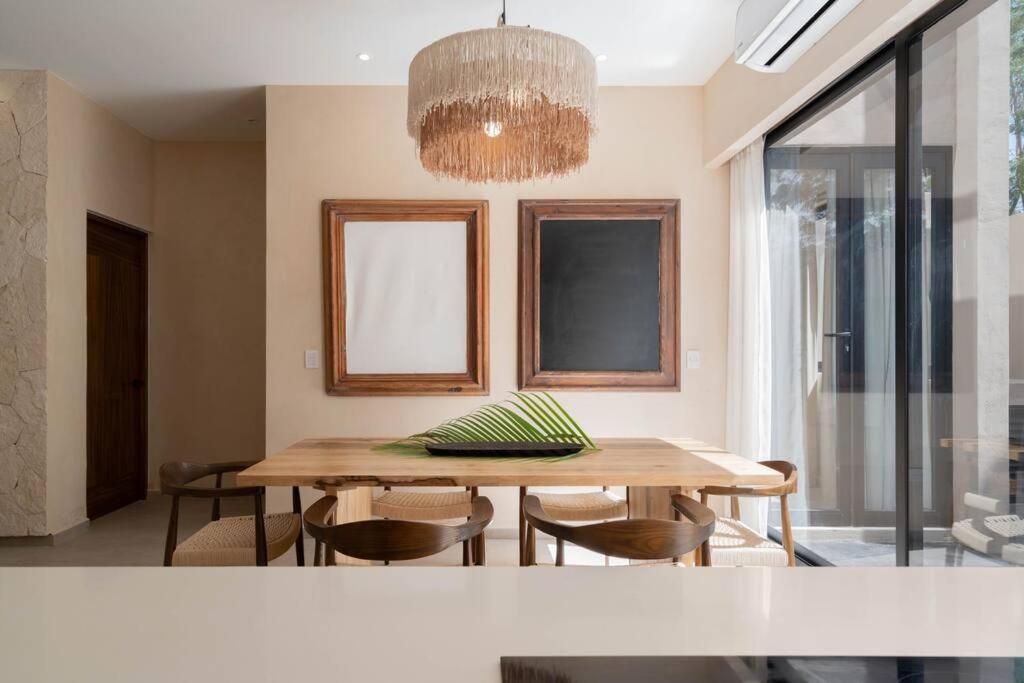 Ferienwohnung Lujoso Departamento Boho-Chic Con Alberca Privada Tulum Exterior foto