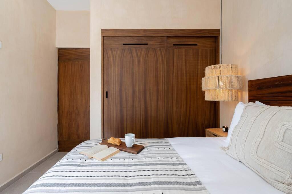 Ferienwohnung Lujoso Departamento Boho-Chic Con Alberca Privada Tulum Exterior foto