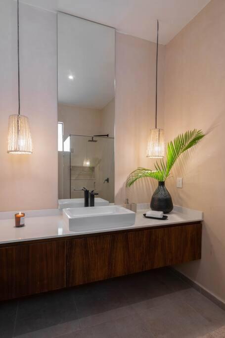 Ferienwohnung Lujoso Departamento Boho-Chic Con Alberca Privada Tulum Exterior foto