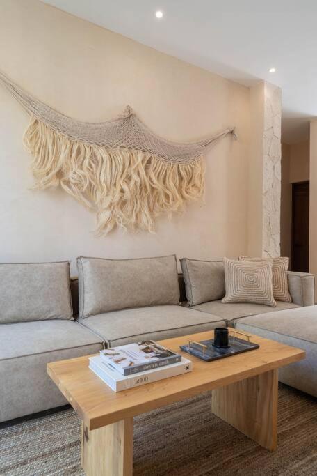 Ferienwohnung Lujoso Departamento Boho-Chic Con Alberca Privada Tulum Exterior foto