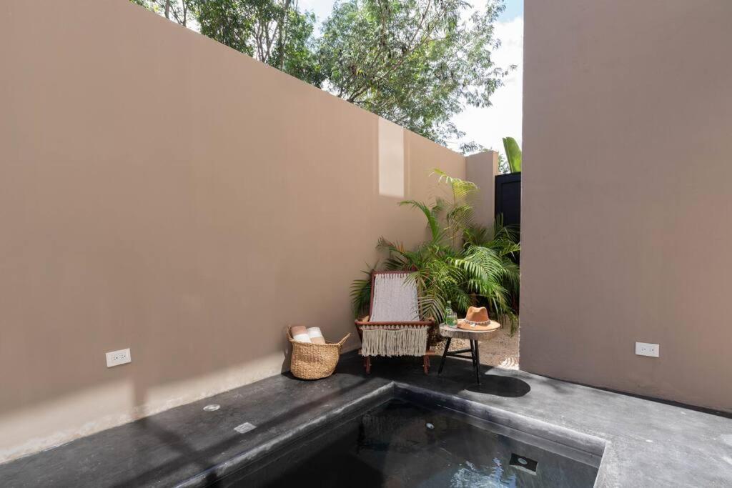 Ferienwohnung Lujoso Departamento Boho-Chic Con Alberca Privada Tulum Exterior foto