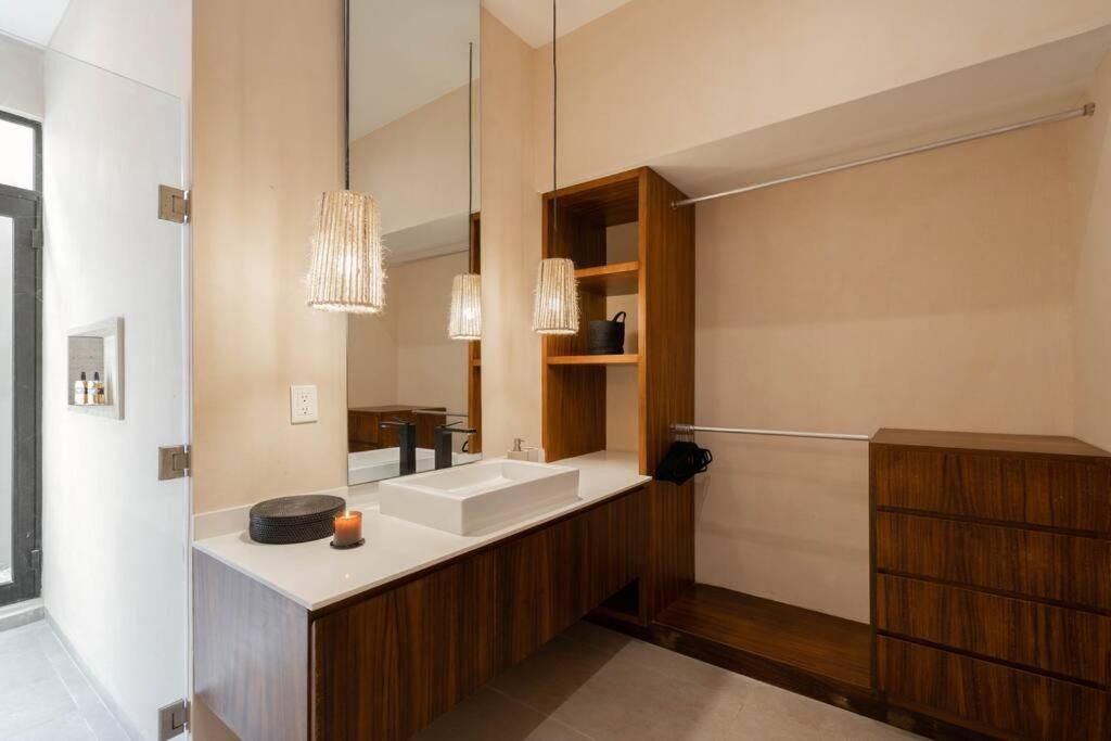 Ferienwohnung Lujoso Departamento Boho-Chic Con Alberca Privada Tulum Exterior foto