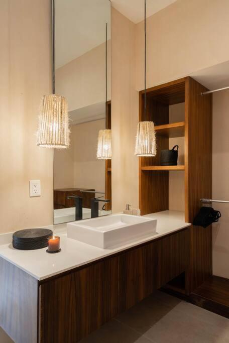 Ferienwohnung Lujoso Departamento Boho-Chic Con Alberca Privada Tulum Exterior foto